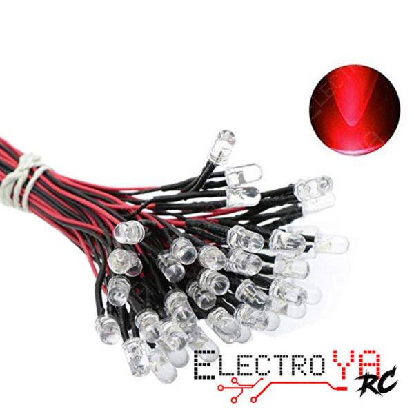 Led 12 Volts Rojo 5mm