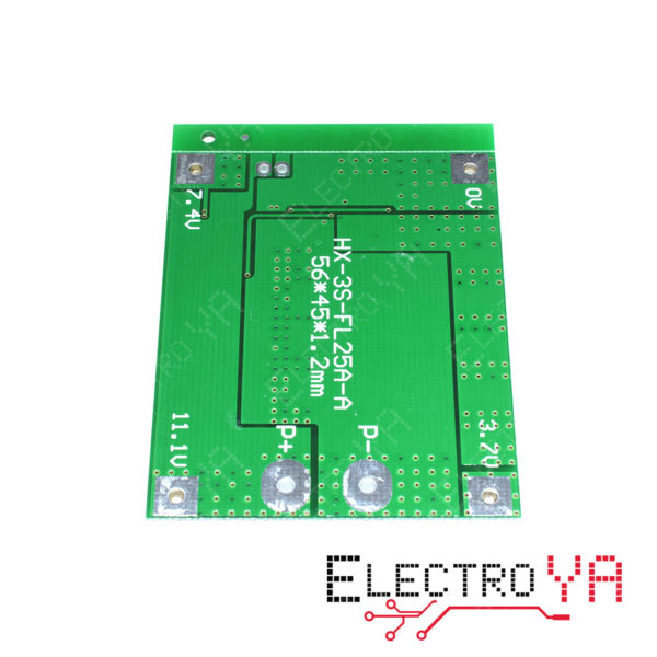 PCB placa de carga balanceada 3S 11.1V 12.6V 25A baterías 18650 - Imagen 2