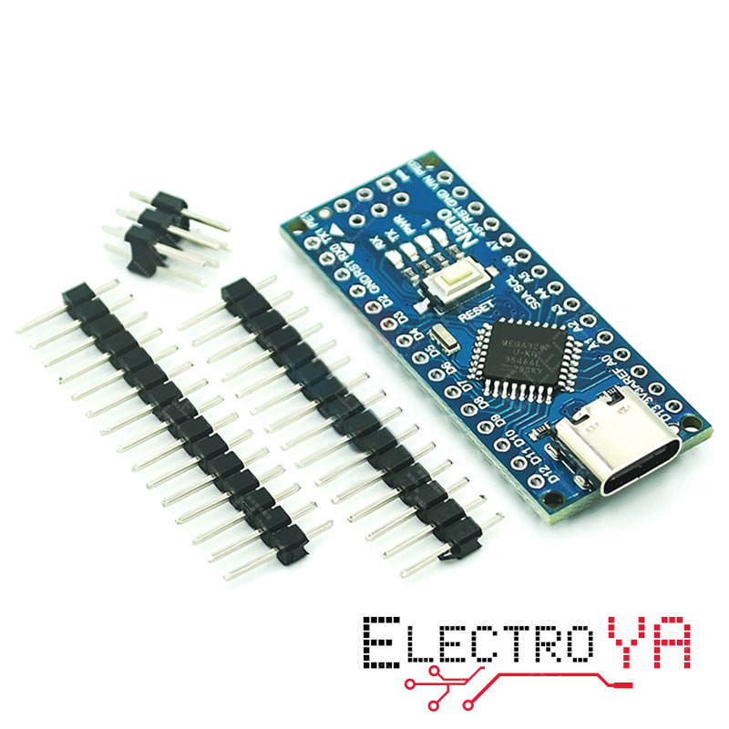 Nano V30 Atmega328p Board With Usb C Non Soldered Pins Arduino Compatible Electroya Rc 0980