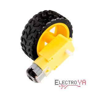 Kit de Motor y Rueda TT para Chasis de Robot - Componentes para Proyectos de Robótica DIY y Educativos