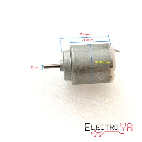 Motor DC de Alta Velocidad 140 3V a 7000RPM y 6V a 15000RPM