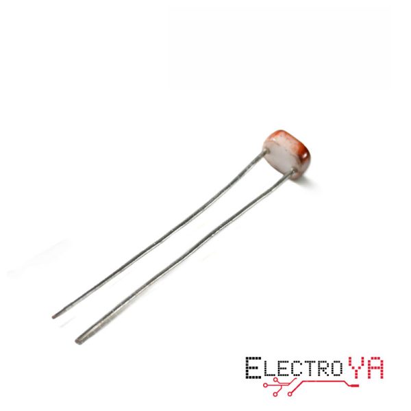 Integra el resistor fotosensible en tus proyectos de electrónica. Perfecto para control de luz y aplicaciones sensibles a la iluminación.