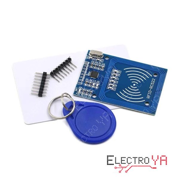 Módulo RFID RC522 con 2 etiquetas para Arduino. Ideal para proyectos de seguridad e identificación.