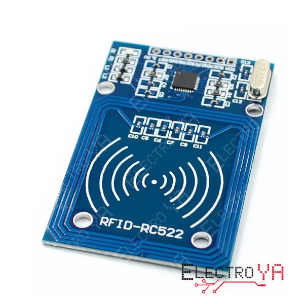 Módulo RFID RC522 con 2 etiquetas para Arduino. Ideal para proyectos de seguridad e identificación.