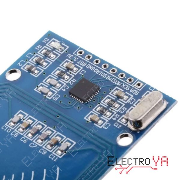 Módulo RFID RC522 con 2 etiquetas para Arduino. Ideal para proyectos de seguridad e identificación.