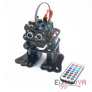 Descubre el kit de robot programable DIY de 4 DOF con UNO-R3. Ideal para educación y aficionados a la robótica. Fácil programación con Arduino y Mixly.