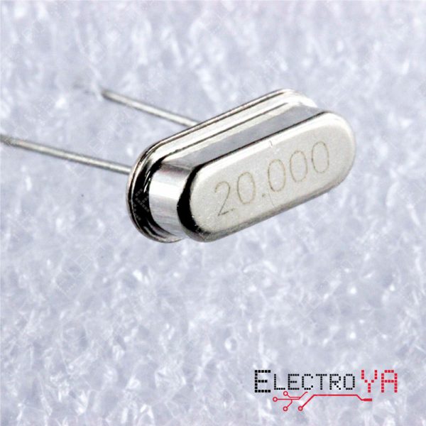 El Oscilador de Cristal Pasivo 49S 20MHz garantiza una frecuencia estable en tus proyectos electrónicos. Ideal para microprocesadores y relojes digitales.