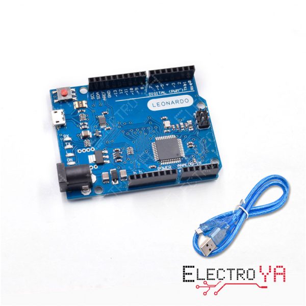 Explora la potencia de Leonardo R3, equipado con ATmega32U4. Perfecto para proyectos avanzados de robótica y electrónica DIY. Compatible con Arduino.