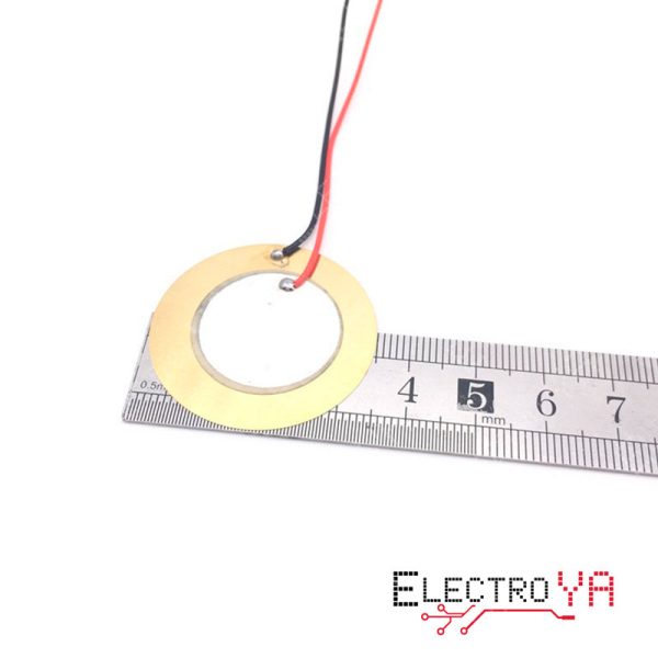 Descubre el zumbador cerámico piezoeléctrico de 35mm, perfecto para añadir señales sonoras a tus proyectos. Ideal para alarmas, juguetes y más. Compacto y eficiente.