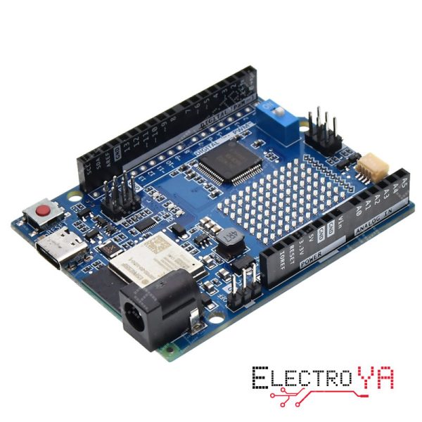 Explora el poder de la placa UNO R4 WiFi, con microcontrolador de 32-bit y conectividad ESP32. Perfecta para proyectos IoT y más.