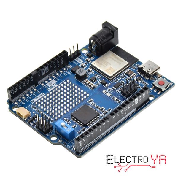 Explora el poder de la placa UNO R4 WiFi, con microcontrolador de 32-bit y conectividad ESP32. Perfecta para proyectos IoT y más.