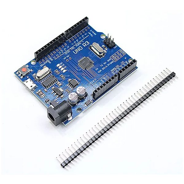 Explora el potencial de tus proyectos de electrónica con la Placa de Desarrollo Uno R3 Atmega328P-U CH340, compatible con Arduino. Conector Micro USB