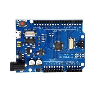 Explora el potencial de tus proyectos de electrónica con la Placa de Desarrollo Uno R3 Atmega328P-U CH340, compatible con Arduino. Conector Micro USB