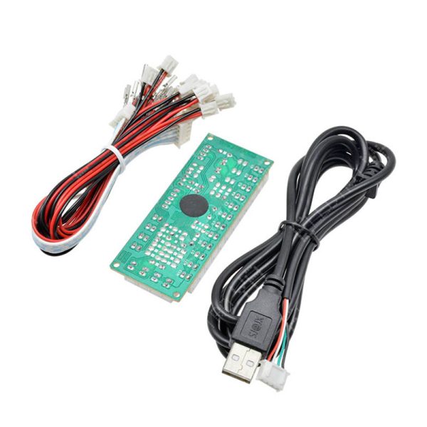 Compra la interfaz arcade Zero Delay USB para joystick, ideal para construir o actualizar tu máquina arcade. Incluye todos los cables necesarios y garantiza una respuesta sin latencia. ¡Disponible en Electro YA!