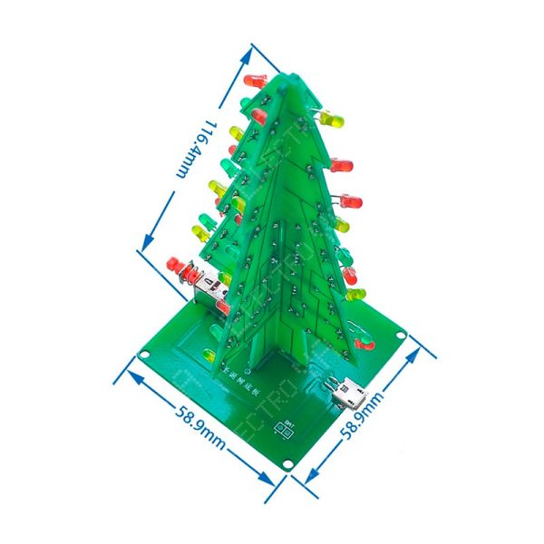 Kit de Montaje Árbol de Navidad LED Intermitente