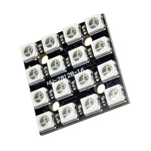 Panel LED RGB WS2812 de 16 LEDs programable