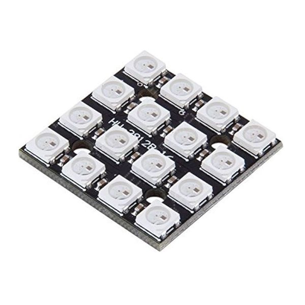 Panel LED RGB WS2812 de 16 LEDs programable