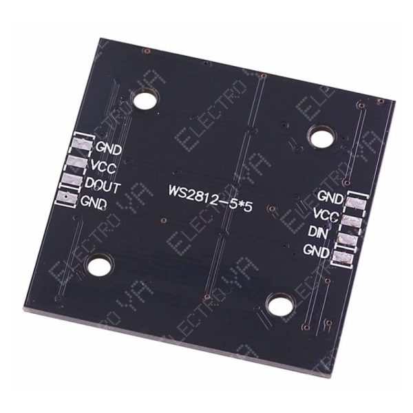 Panel LED RGB WS2812 de 25 LEDs programable