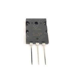 Transistor 2SC5200 NPN (TO-3PL), 230V, 15A, 150W, para amplificadores de audio y control de potencia.