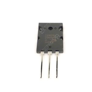 Transistor 2SA1943 PNP (TO-3PL), 230V, 15A, 150W, para amplificadores de audio y control de potencia.